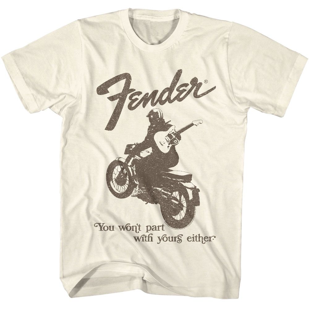 Natural Fender t-shirt featuring Fender You Won't Part design