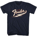Navy Fender t-shirt featuring Fender Lightning Bolt design