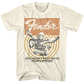 Natural Fender t-shirt featuring Fender Sky Diving design