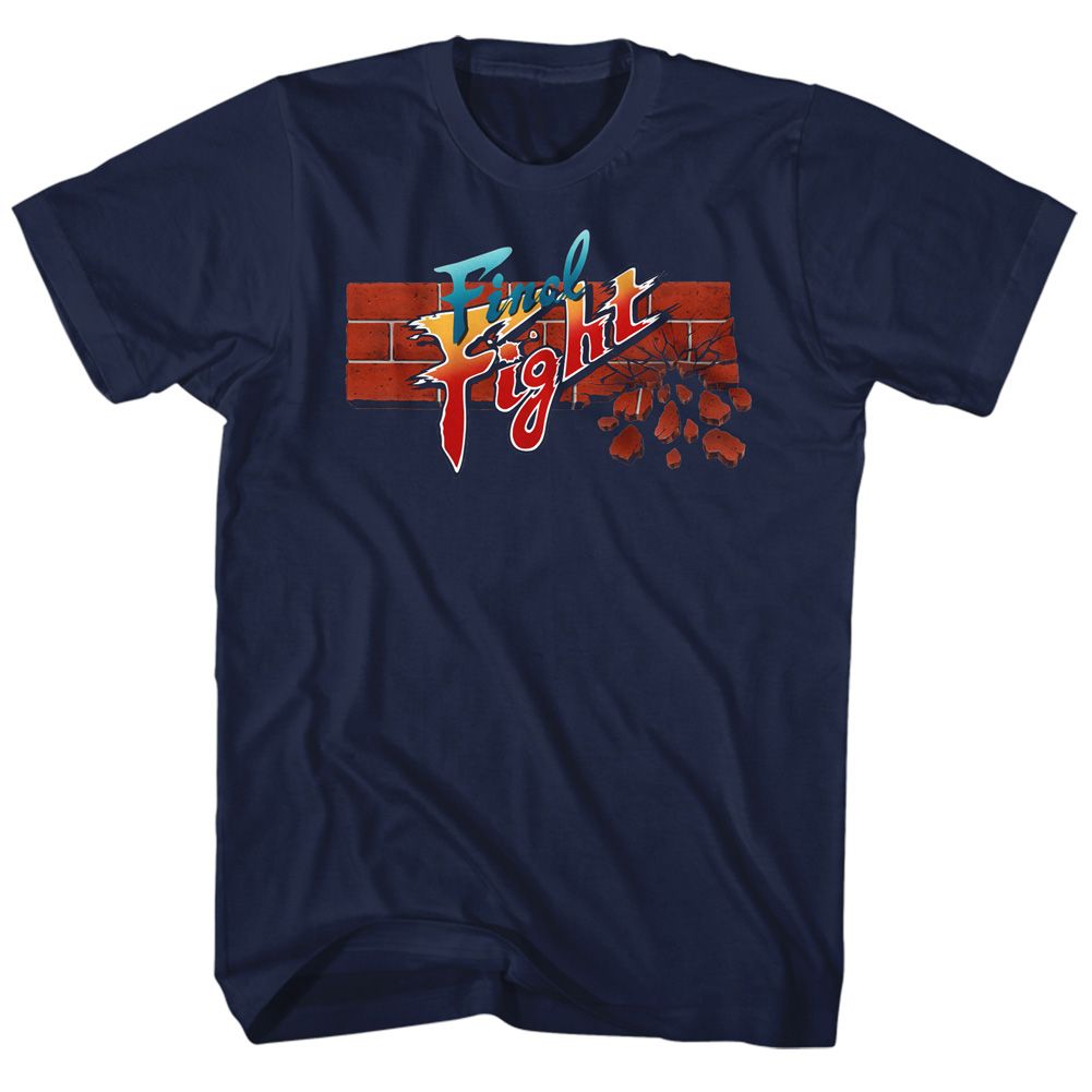 Navy Final Fight t-shirt featuring Final Fight 1989 arcade design