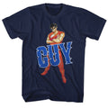 Navy Final Fight t-shirt featuring Final Fight Guy ninja design