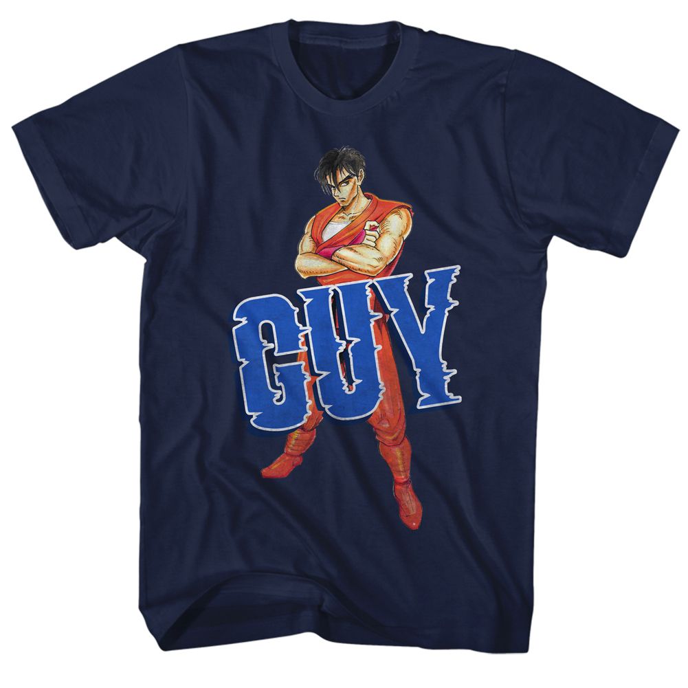 Navy Final Fight t-shirt featuring Final Fight Guy ninja design