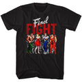 Black Final Fight t-shirt featuring Final Fight Panels design
