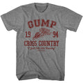Graphite heather Forrest Gump t-shirt featuring Forrest Gump Cross Country Run design
