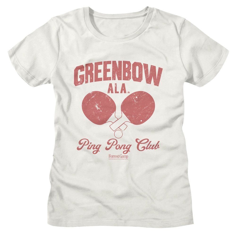 Forrest Gump Ladies T-Shirt - Greenbow Ping Pong