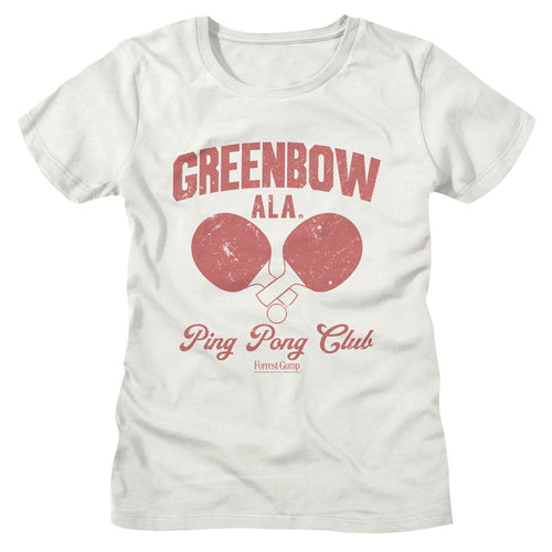 Forrest Gump Ladies T-Shirt - Greenbow Ping Pong
