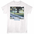 White Forrest Gump t-shirt featuring a Run Forrest design