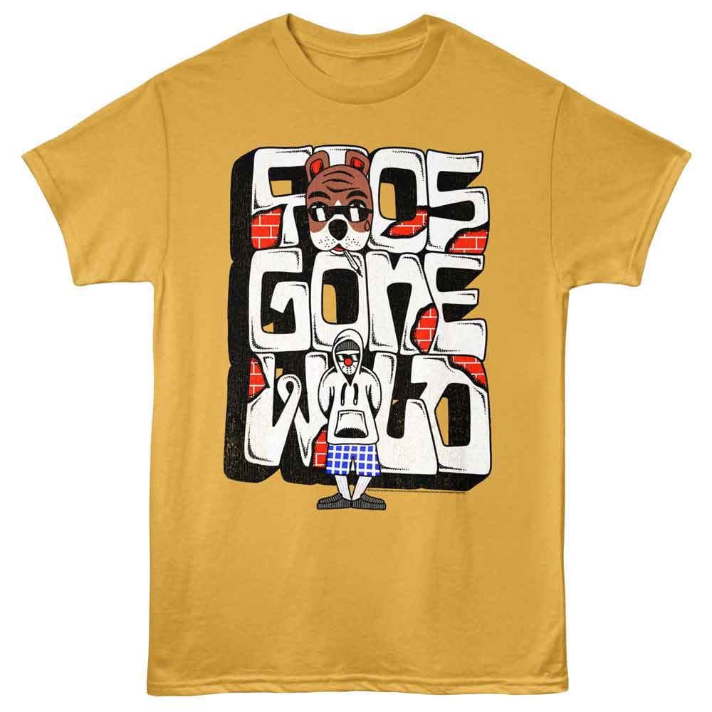 Ginger Foos Gone Wild t-shirt featuring Foos Gone Wild Dog And Brick design