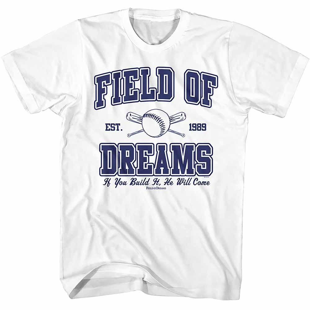 Ball and Bats Field of Dreams t-shirt in white
