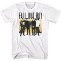 White Fall Out Boy t-shirt featuring Fall Out Boy Block design
