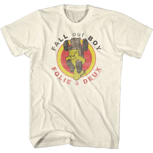 Natural Fall Out Boy t-shirt featuring Fall Out Boy Folie A Deux 2008 album design