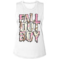 Fall Out Boy Ladies Muscle Tank - Neapolitan Logo