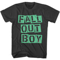 Smoke gray Fall Out Boy t-shirt featuring Fall Out Boy FOB Cutout Logo design