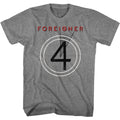 Graphite heather Foreigner t-shirt featuring Foreigner 4 1981 album design