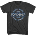 Smoke gray Foreigner t-shirt featuring Foreigner Double Vision 1978 design
