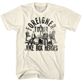 Natural Foreigner t-shirt featuring Foreigner Juke Box Heroes design