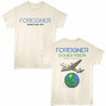 Natural Foreigner t-shirt featuring a Double Vision World Tour 1978 design
