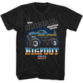 Black Bigfoot t-shirt featuring Bigfoot The Original Monster Truck design