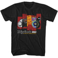 Black Bigfoot t-shirt featuring Bigfoot Different Truck Rectangles design
