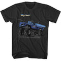 Smoke gray Bigfoot t-shirt featuring Bigfoot Truck Zoom design