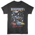 Smoke gray Bigfoot t-shirt featuring Bigfoot Truck Stack design
