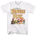 White Fraggle Rock t-shirt featuring Fraggle Rock Fraggles And Logo design