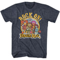 Navy heather Fraggle Rock t-shirt featuring Fraggle Rock Rock On design