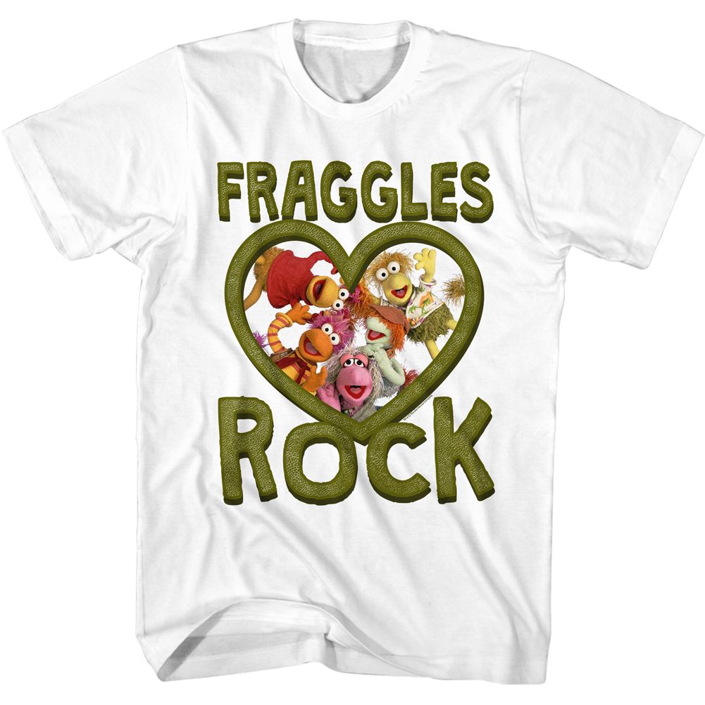 White Fraggle Rock t-shirt featuring Fraggle Rock Fraggles Rock design