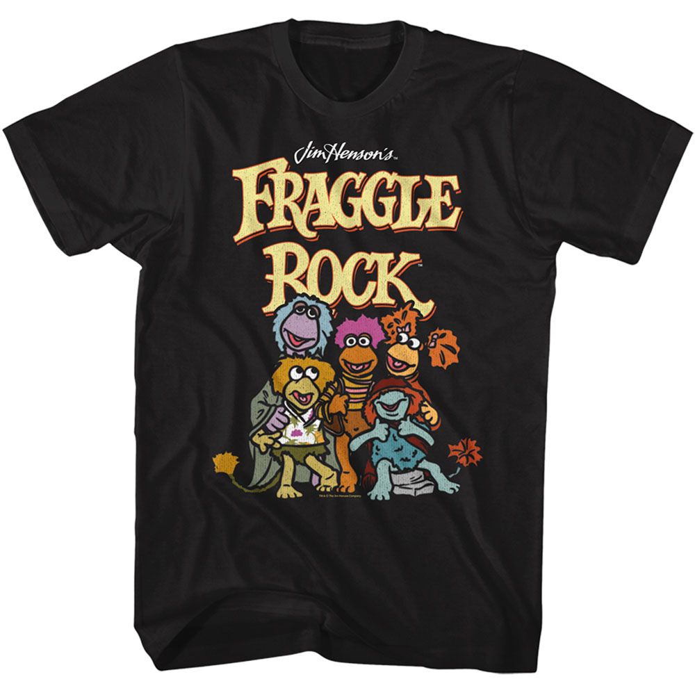 Black Fraggle Rock t-shirt featuring Fraggle Rock Group design
