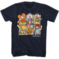 Navy Fraggle Rock t-shirt featuring Fraggle Rock Squares design
