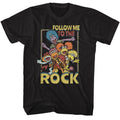 Black Fraggle Rock t-shirt featuring Fraggle Rock Follow Me To The Rock design