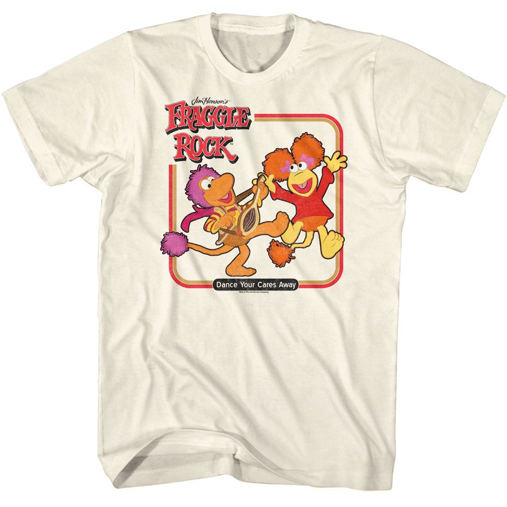 Natural Fraggle Rock t-shirt featuring Fraggle Rock Dance Squares design