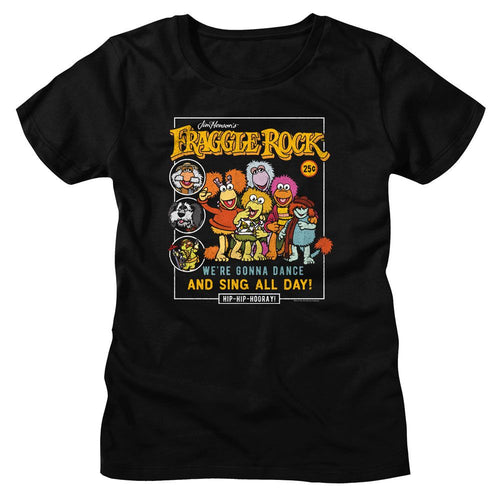 Fraggle Rock Ladies T-Shirt - Comic Cover Style