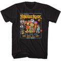 Black Fraggle Rock t-shirt featuring Fraggle Rock Comic Cover Style design