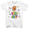 White Fraggle Rock t-shirt featuring Fraggle Rock Color Dance design