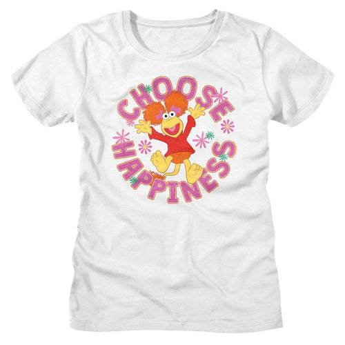 Fraggle Rock Ladies T-Shirt - Choose Happiness