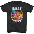 Black heather Fraggle Rock t-shirt featuring Fraggle Rock Best Friends design