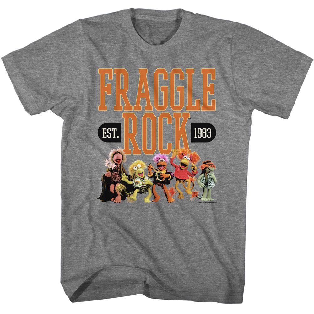 Graphite heather Fraggle Rock t-shirt featuring Fraggle Rock Athletic design