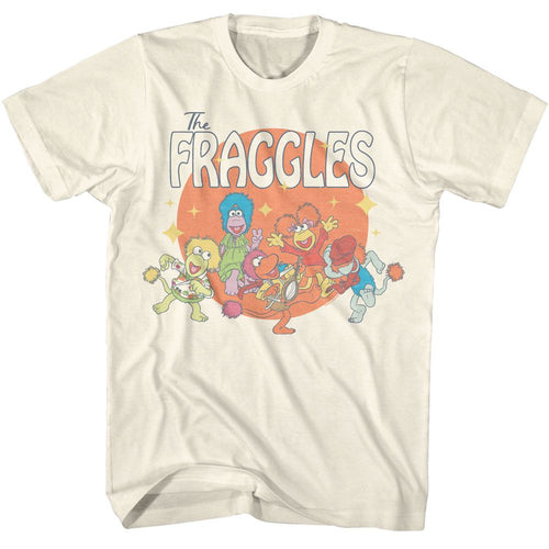 Natural Fraggle Rock t-shirt featuring Fraggle Rock The Fraggles Circle design
