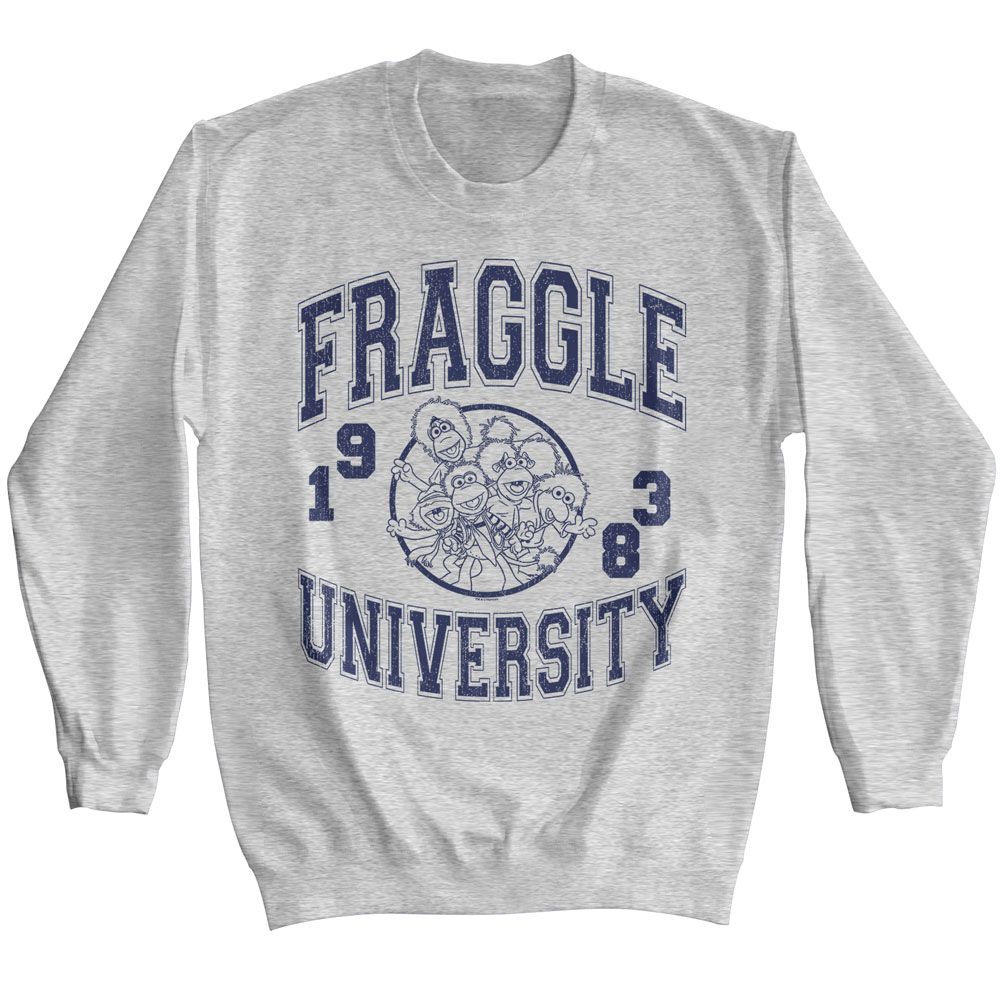 Sport gray Fraggle Rock sweatshirt featuring Fraggle Rock athletic department design