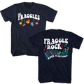 Navy Fraggle Rock t-shirt featuring Fraggle Rock Music Notes design