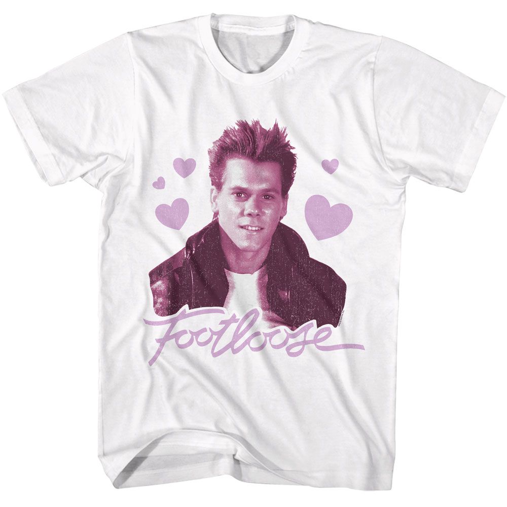 White Footloose t-shirt featuring Footloose Ren Crush design