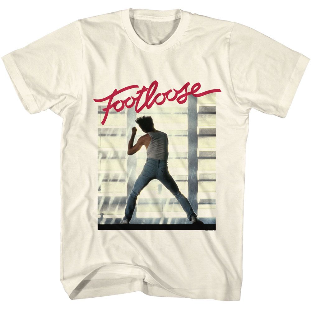 Natural Footloose t-shirt featuring Footloose Dancing design