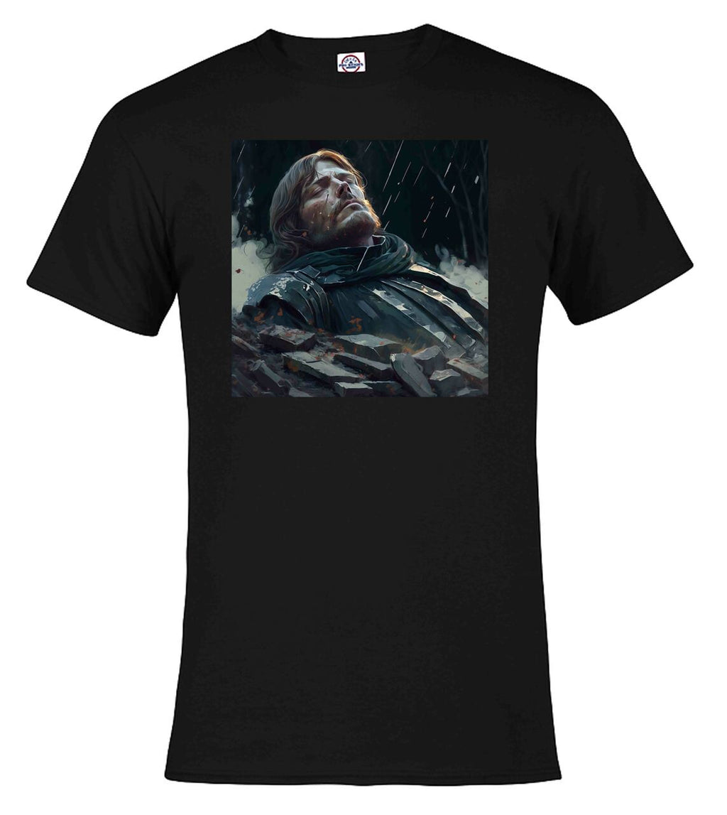 Black Fallen Hero Fantasy T-Shirt