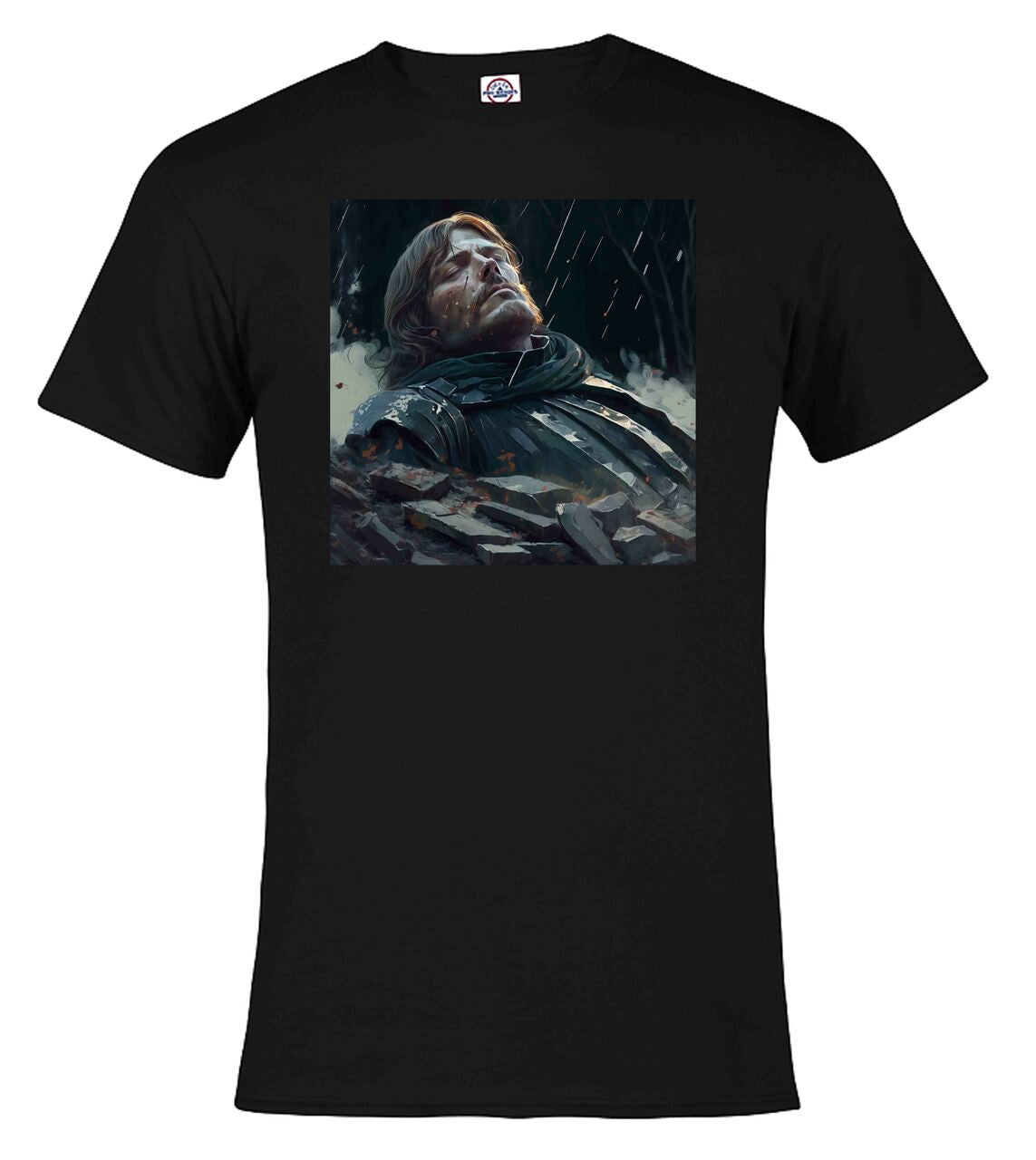 Black Fallen Hero Fantasy T-Shirt