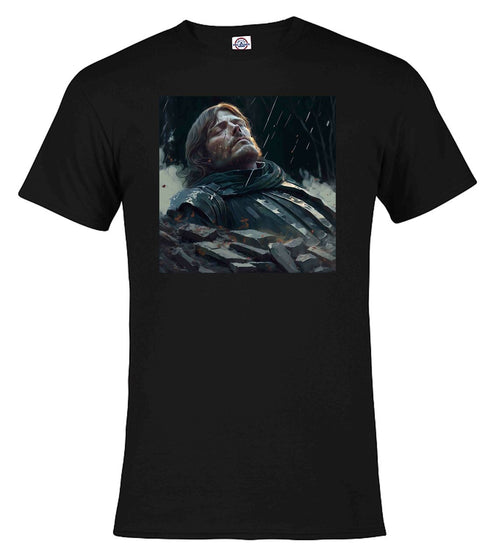Black Fallen Hero Fantasy T-Shirt