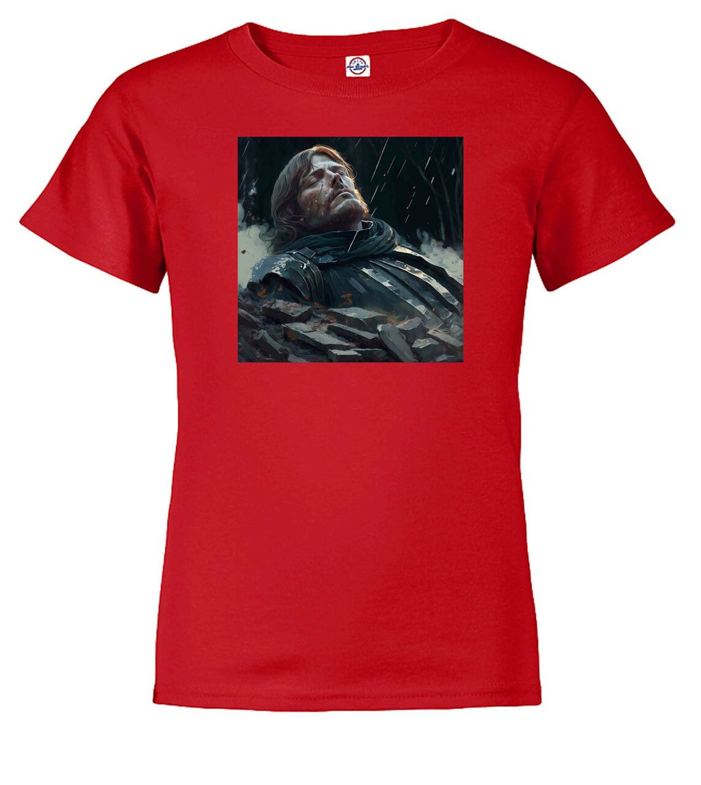 Red Fallen Hero Fantasy Youth/Toddler T-Shirt