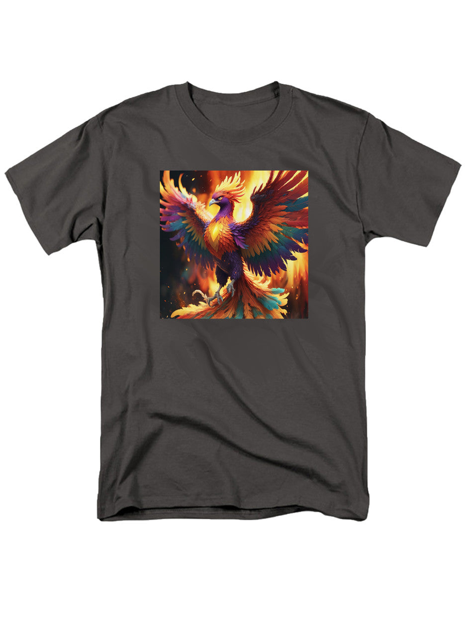 Charcoal Fiery Phoenix T-Shirt