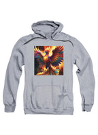 Gray Fiery Phoenix Hoodie