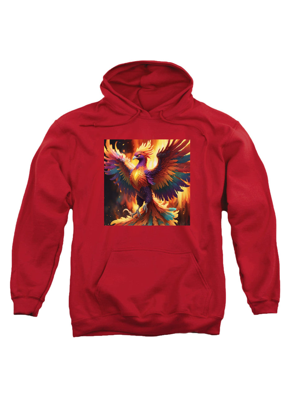 Red Fiery Phoenix Hoodie